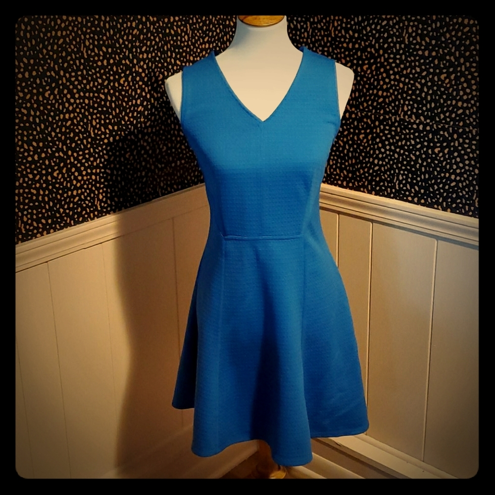Blue Quilted Dress